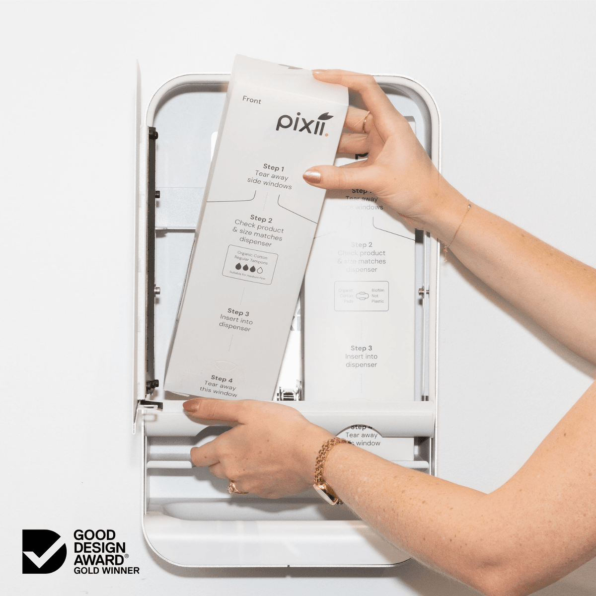 The Premium Dispenser for Pixii Pads and Tampons - Pixii